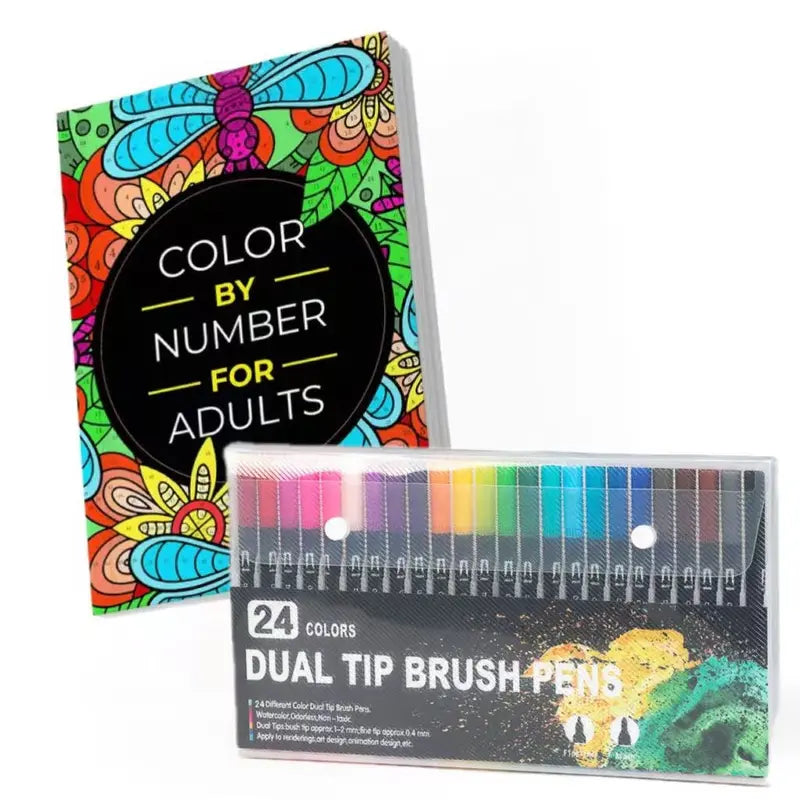 🔥 Coloring book + markers